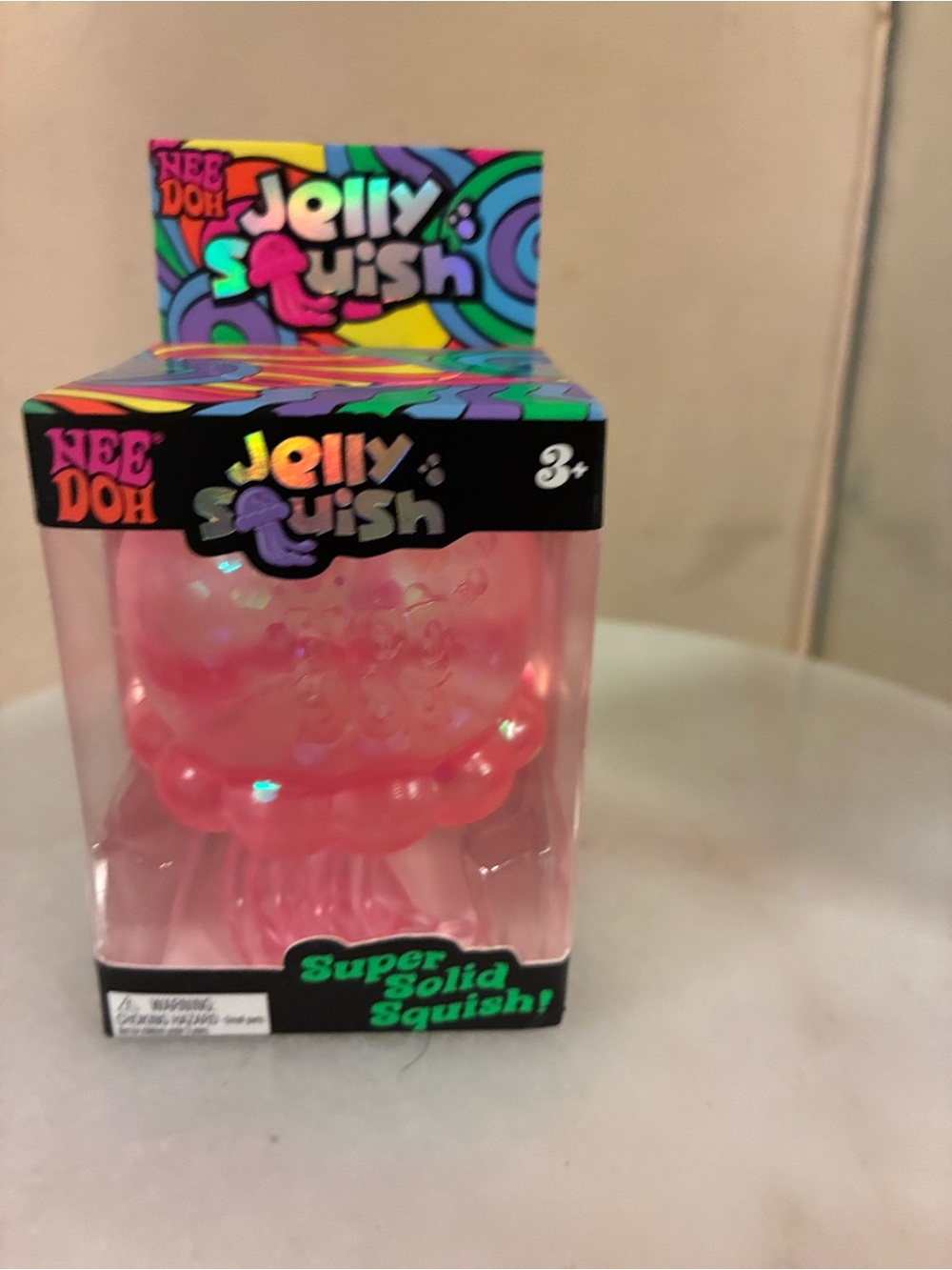 Needoh Jelly Squish Pink Kids Toy - Super Solid Squish 100% Authentic